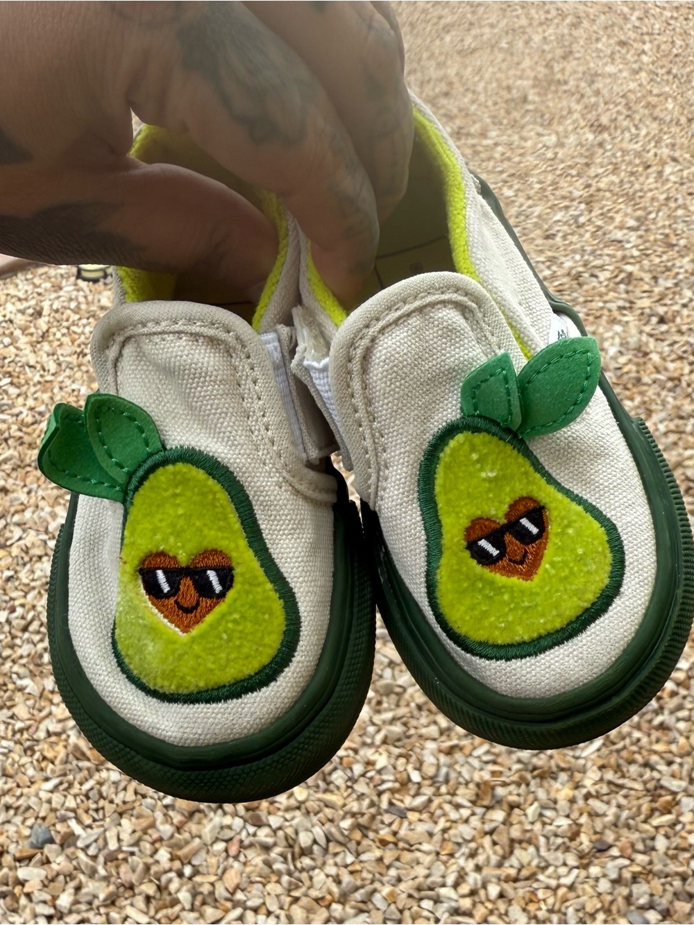 Vans, Avocado Slip On Shoes, Size 5 (Toddler), Pre-owned But great condition
